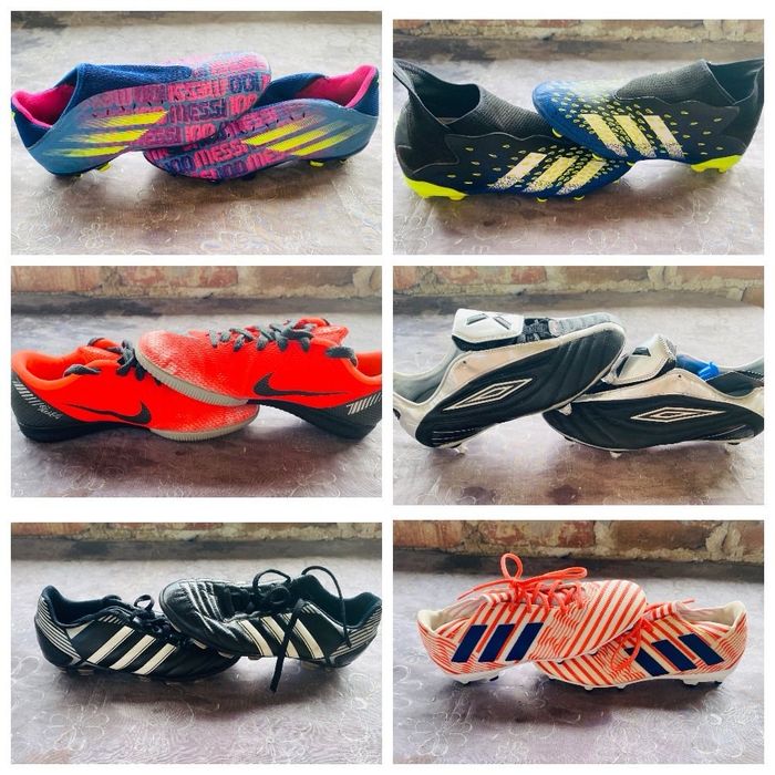 Футболни обувки Nike, Adidas, Umbro