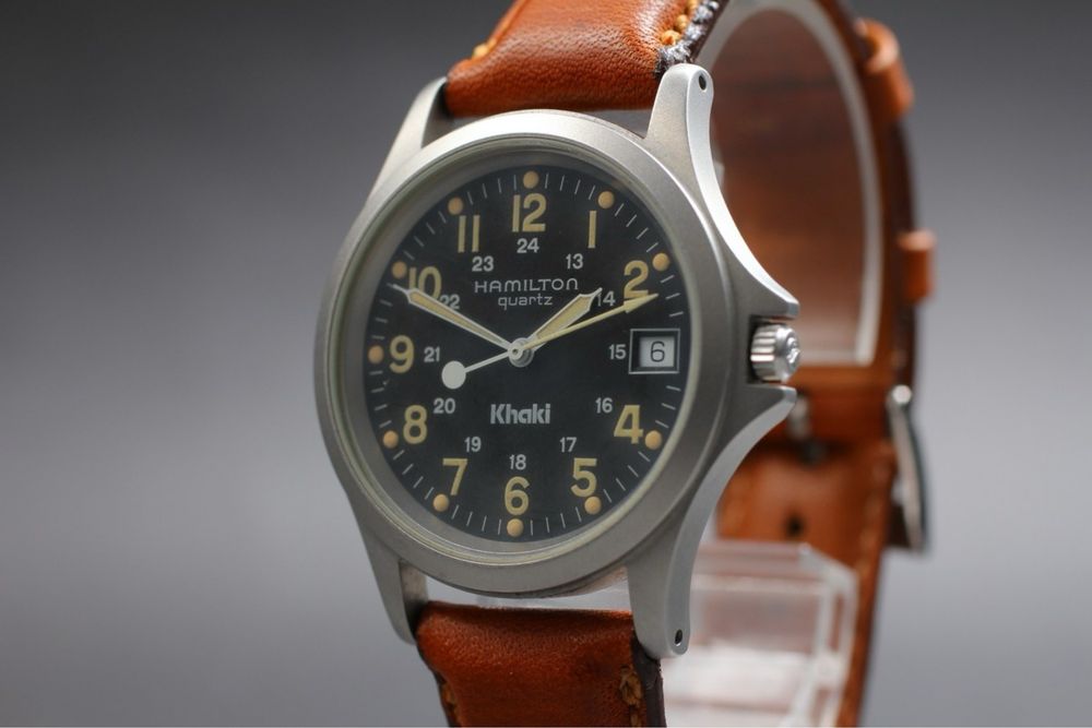 Ceas Hamilton KHAKI Titan cu curea piele