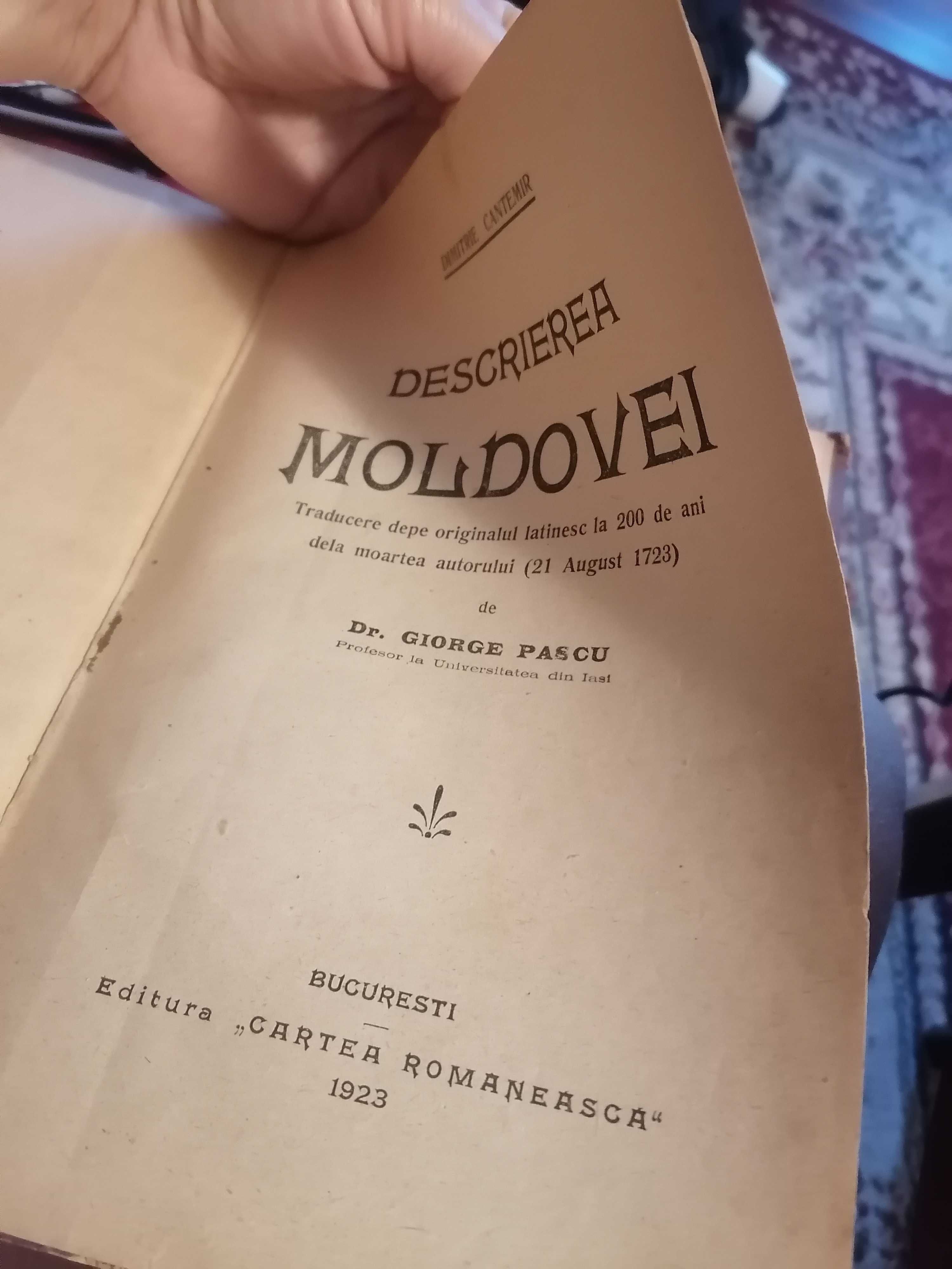 Dimitrie Cantemir- Descrierea Moldovei -1923 - rara, reducere