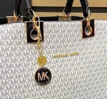 Geanta damă Michael Kors, logo metalic auriu,curea detasabila, saculet