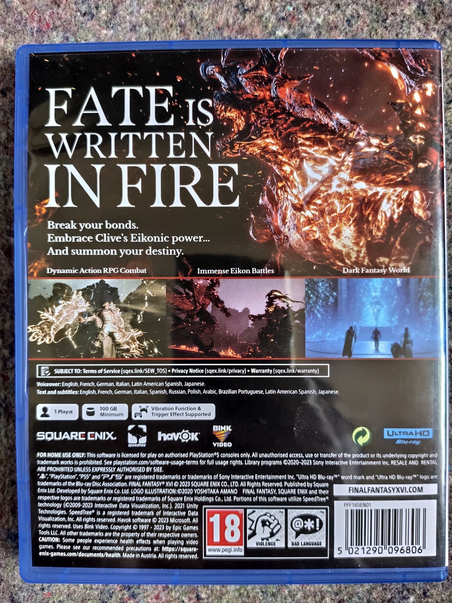 Final Fantasy XVI 16 ПС5 PS5