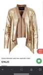 Златисто сако на марката GUESS