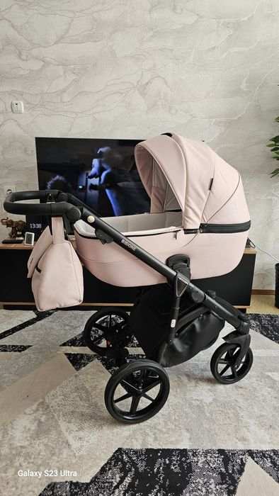 Продам коляска Adamex Bibione 2в1 розовая в отличном состоянии