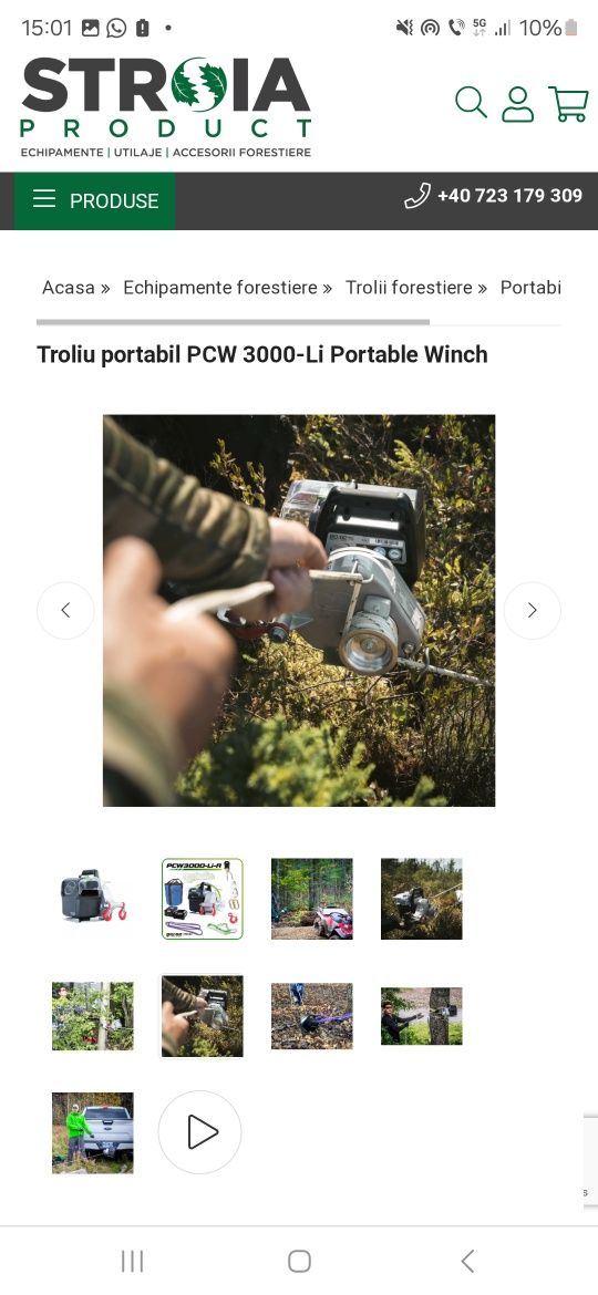Troliu Portabil PCW 3000