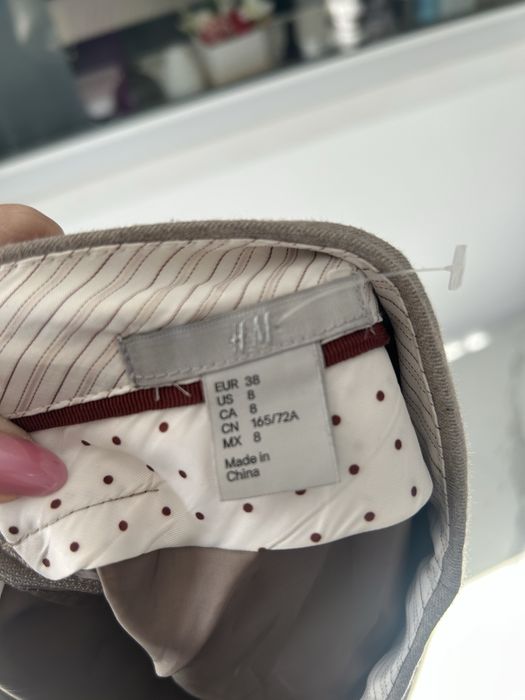 Fusta bej H&M 38
