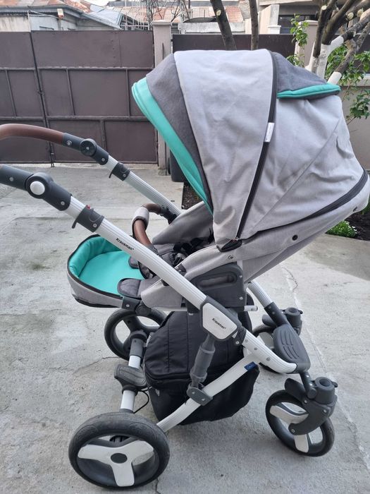 Carucior Krausman 3 in 1 Zen Grey-Turqoise