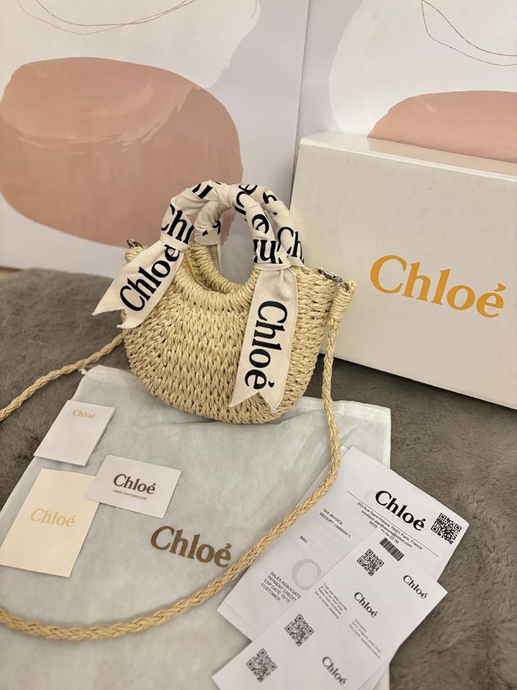 Poseta/Geanta CHLOE Small Bracelet Woody plajă