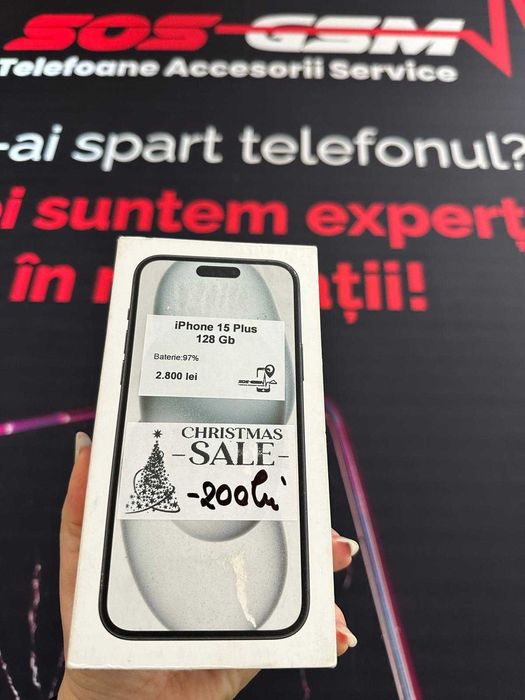 Apple iPhone 15 PLUS 128GB / 98% Baterie