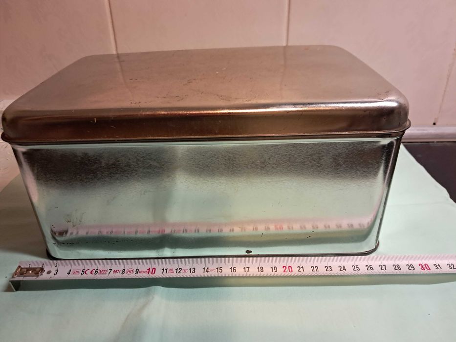 cutii vintage ,inox,27cmx16cmx12cm