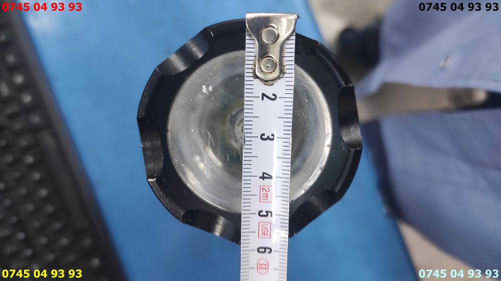 lanterna proiector 34cm lungime 3x1.5v aluminiu led 5w