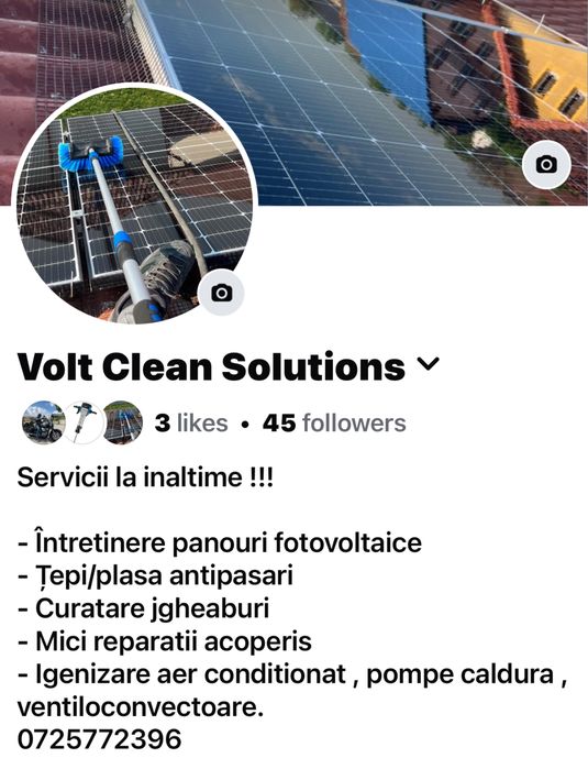 Spalare panouri fotovoltaice