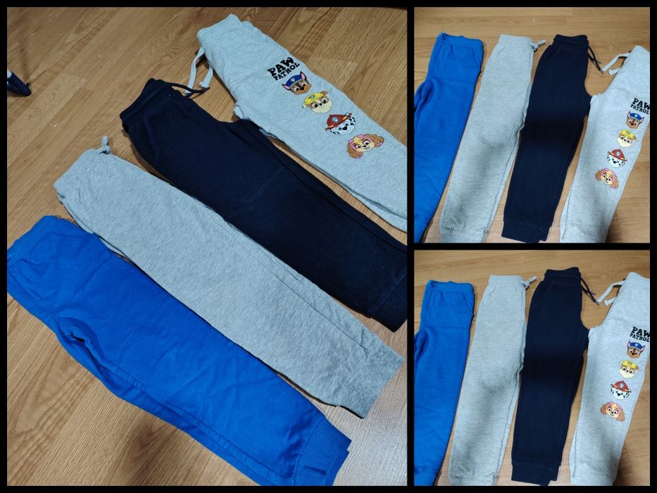 Blugi  băiat 122 și lot pantaloni de trening 116 .80 lei