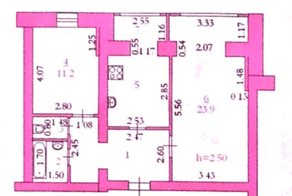 квартира 2 комнатная