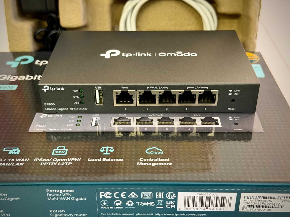 Router VPN TP-Link ER605 v2, Gigabit + Garanție ( Aug 2026 )