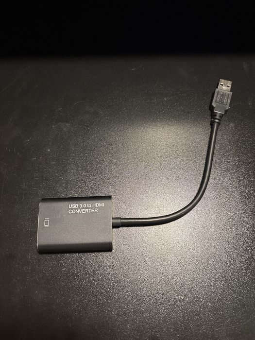 Adaptor USB 3.0 → HDMI cu audio – Windows, Full HD, Nou