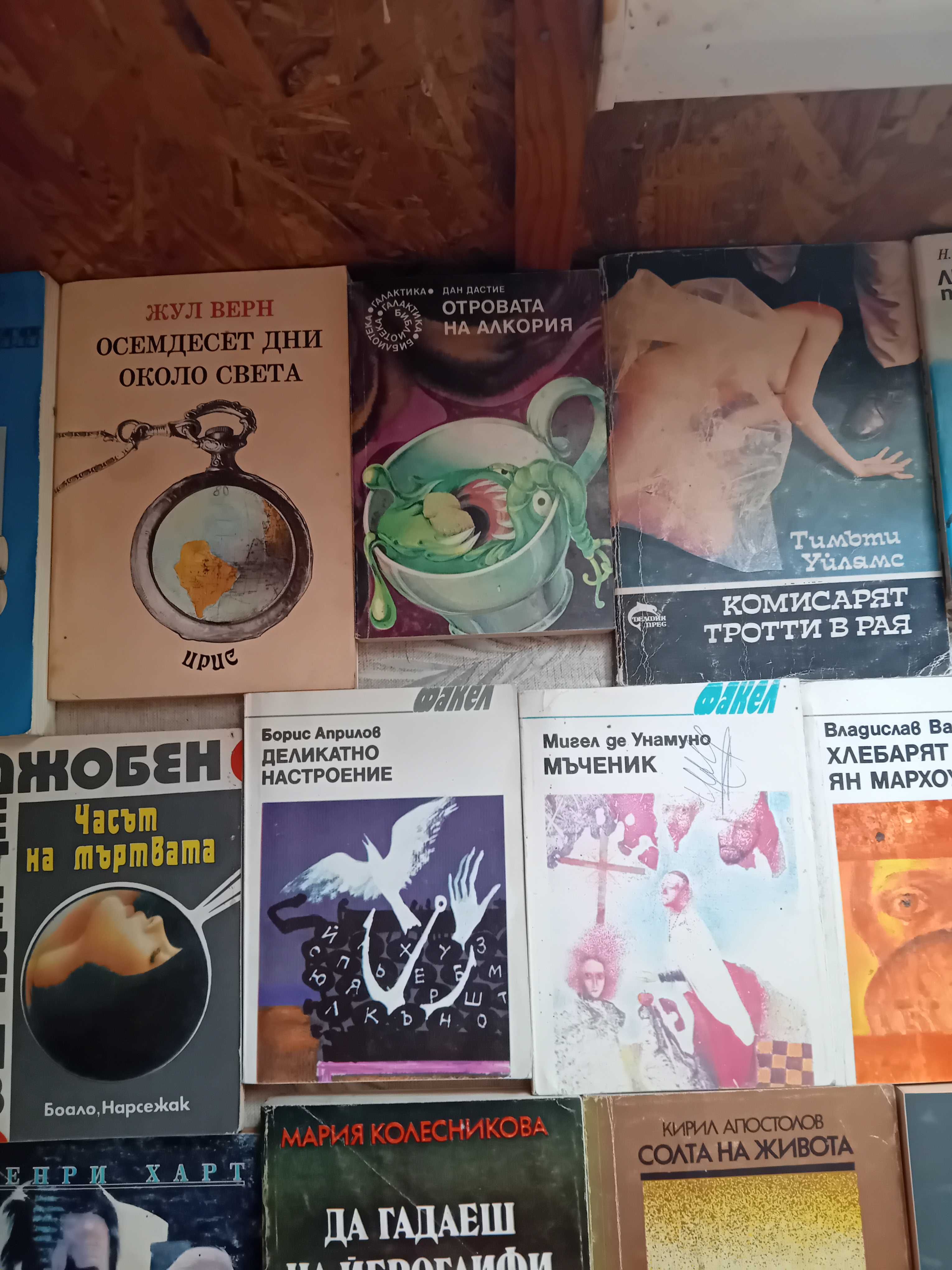 Книги различна тематика: детски, исторически, биографии, художествена