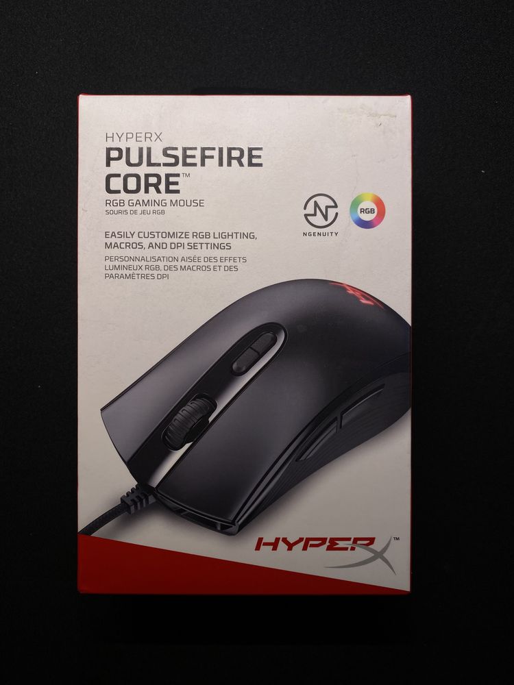 продам игровую мышку Hyperx Pulsefire core rgb