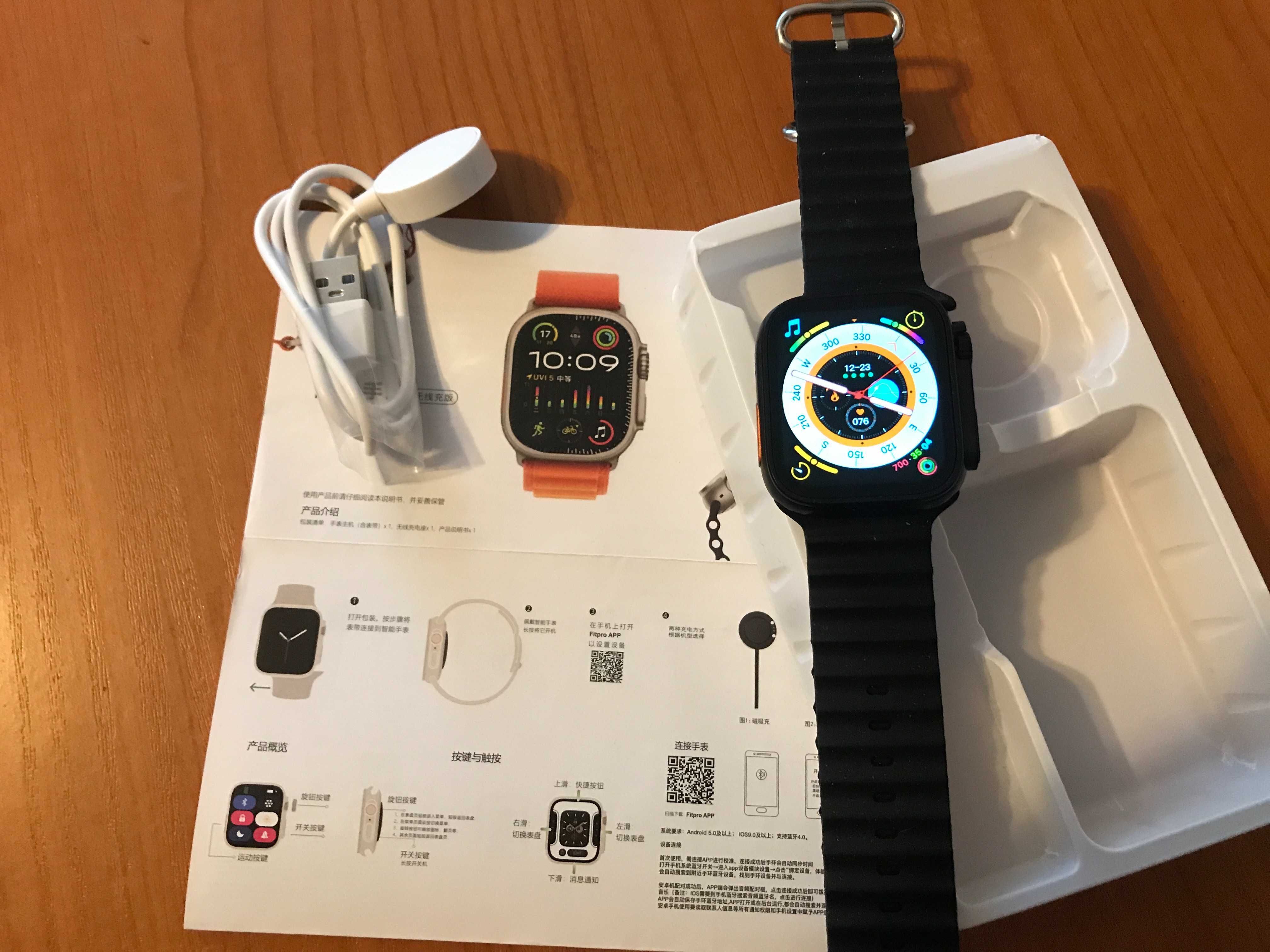 EKG, Ultra SmartWatch. Sigilat, NFC, Oximetru, SpO2, Tensiune, Cardiac