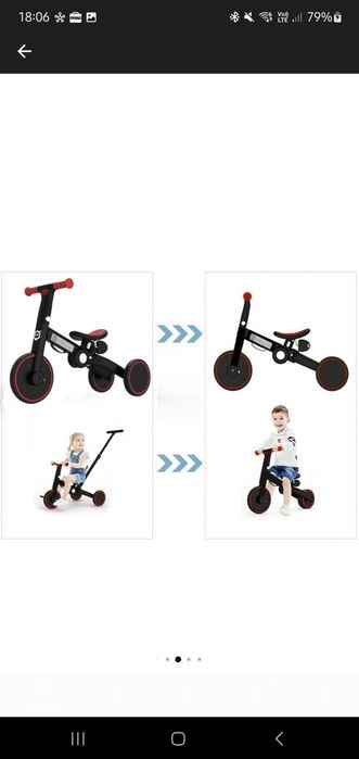 Tricicleta 3 in 1 uonibaby