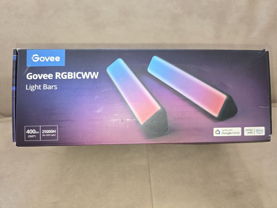 Нови, фонови лед лампи - нова цена 60лв.
Govee RGBICWW.
WiFi RGBICWW