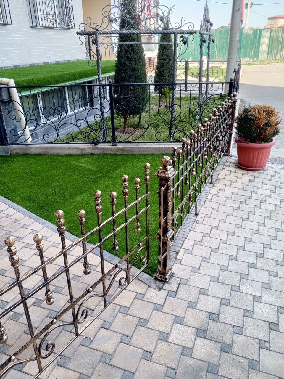 Darvoza boyash дарвоза буяш решётка  kraska qilamiz Perila