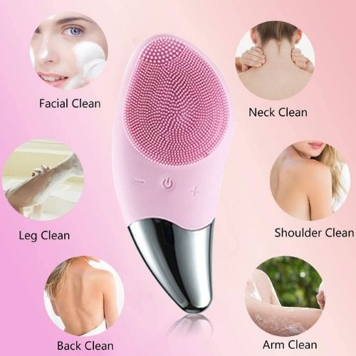 НЕМСКИ Ултразвукова масажна четка за почист – Fasial brush + ЛЕД ФЕНЕР