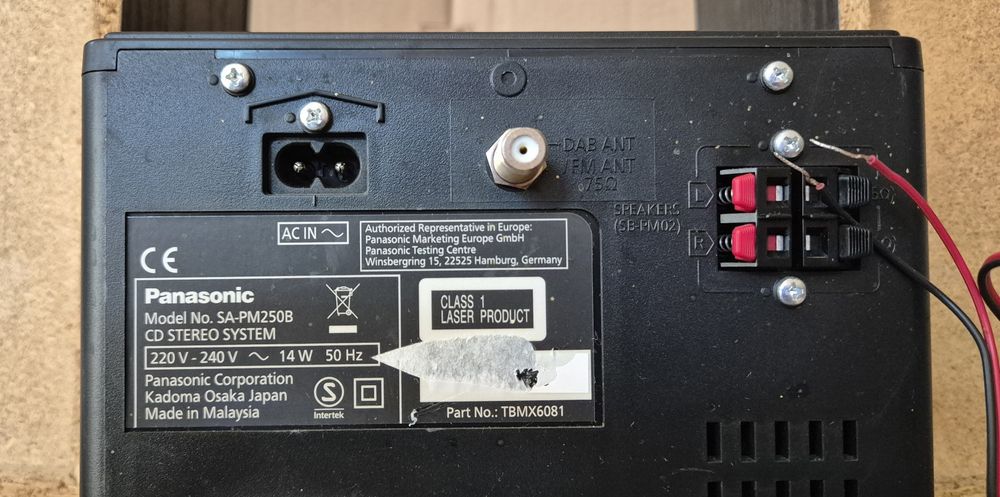 Panasonic "SC-PM250B"HiFi система