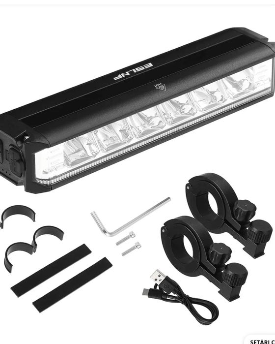 Lumina frontala profesionala bicicleta,carcasa metal, luminozitate 100