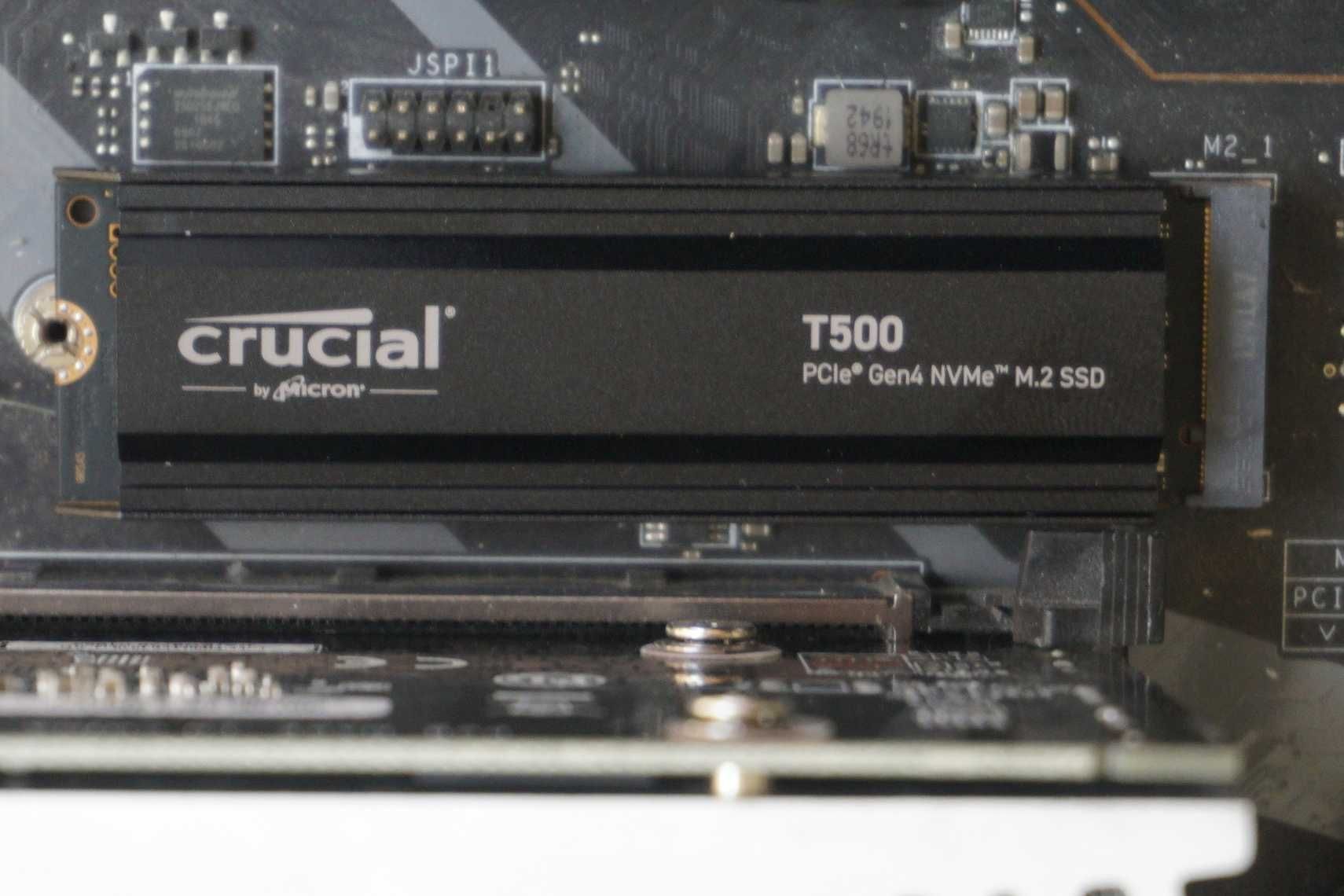 1TB Nvme SSD m.2 Crucial T500 Heatsink - gen4 7300/6800 mbs / вкл ДДС