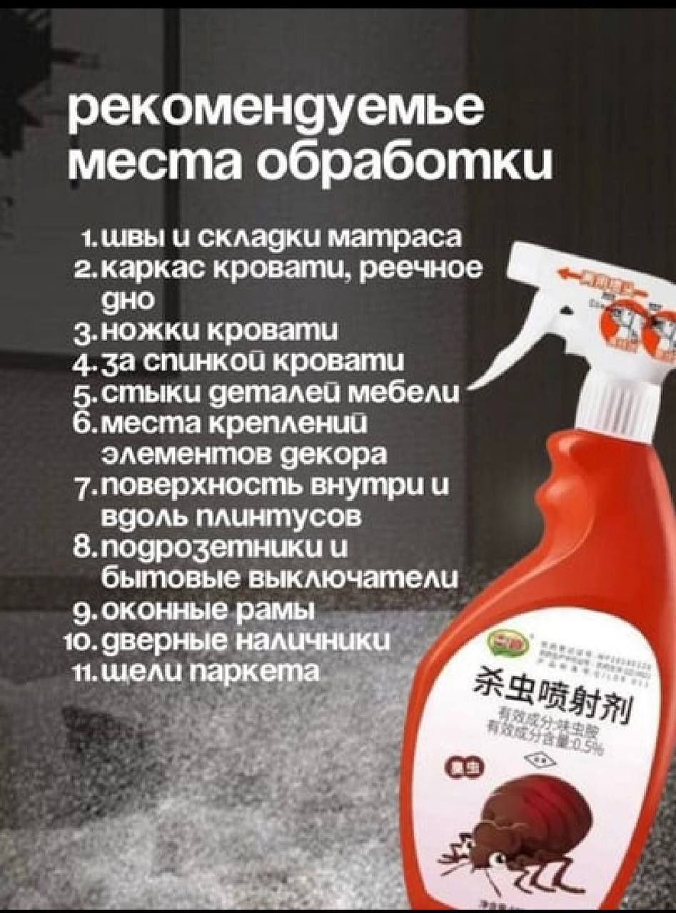 Спрей против клопов без запаха