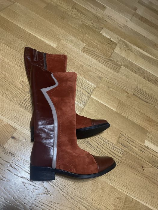 Cizme de piele ,marimea 37 ! Purtatate o singură dată