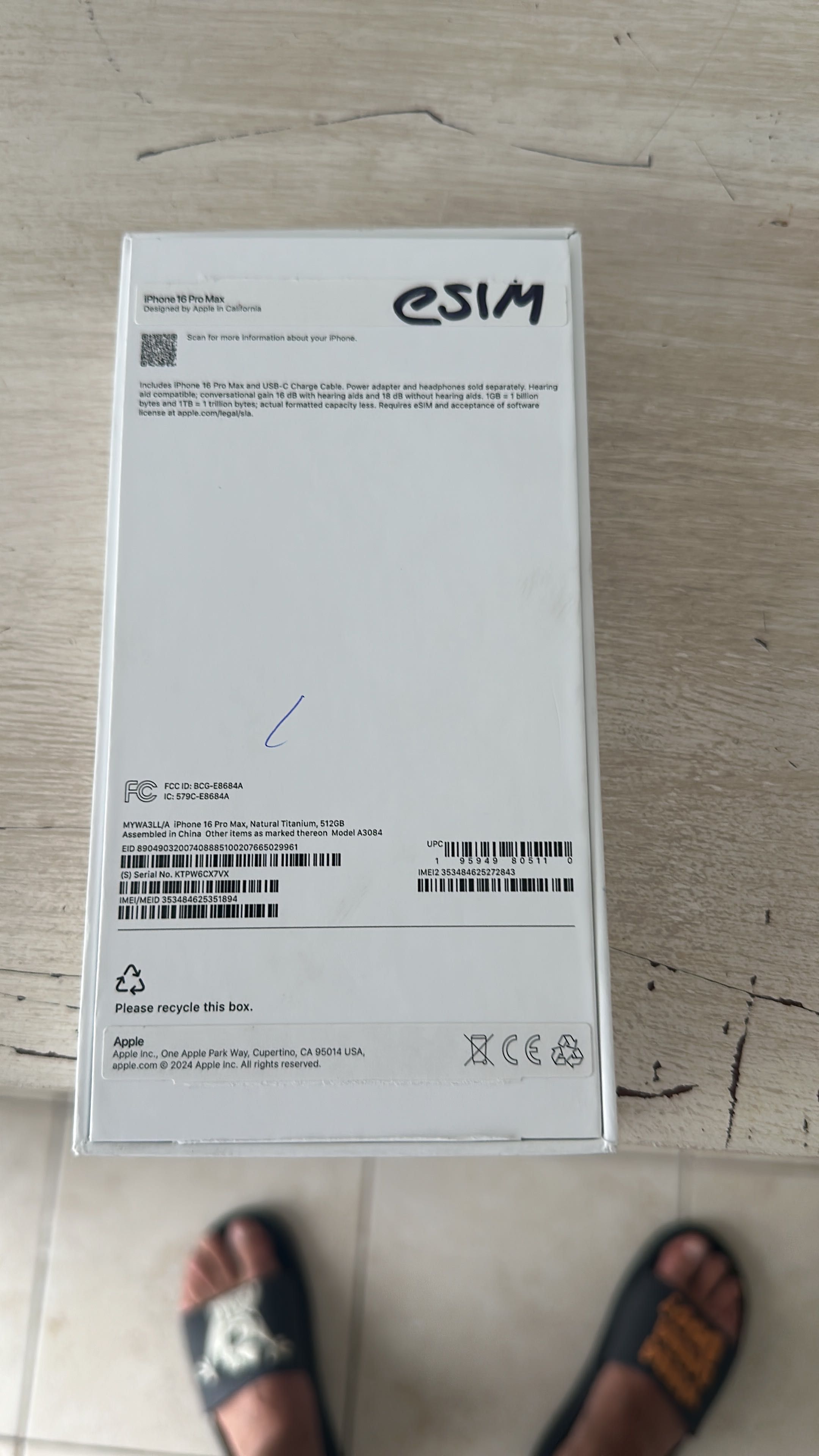 iPhone 16 pro max 512