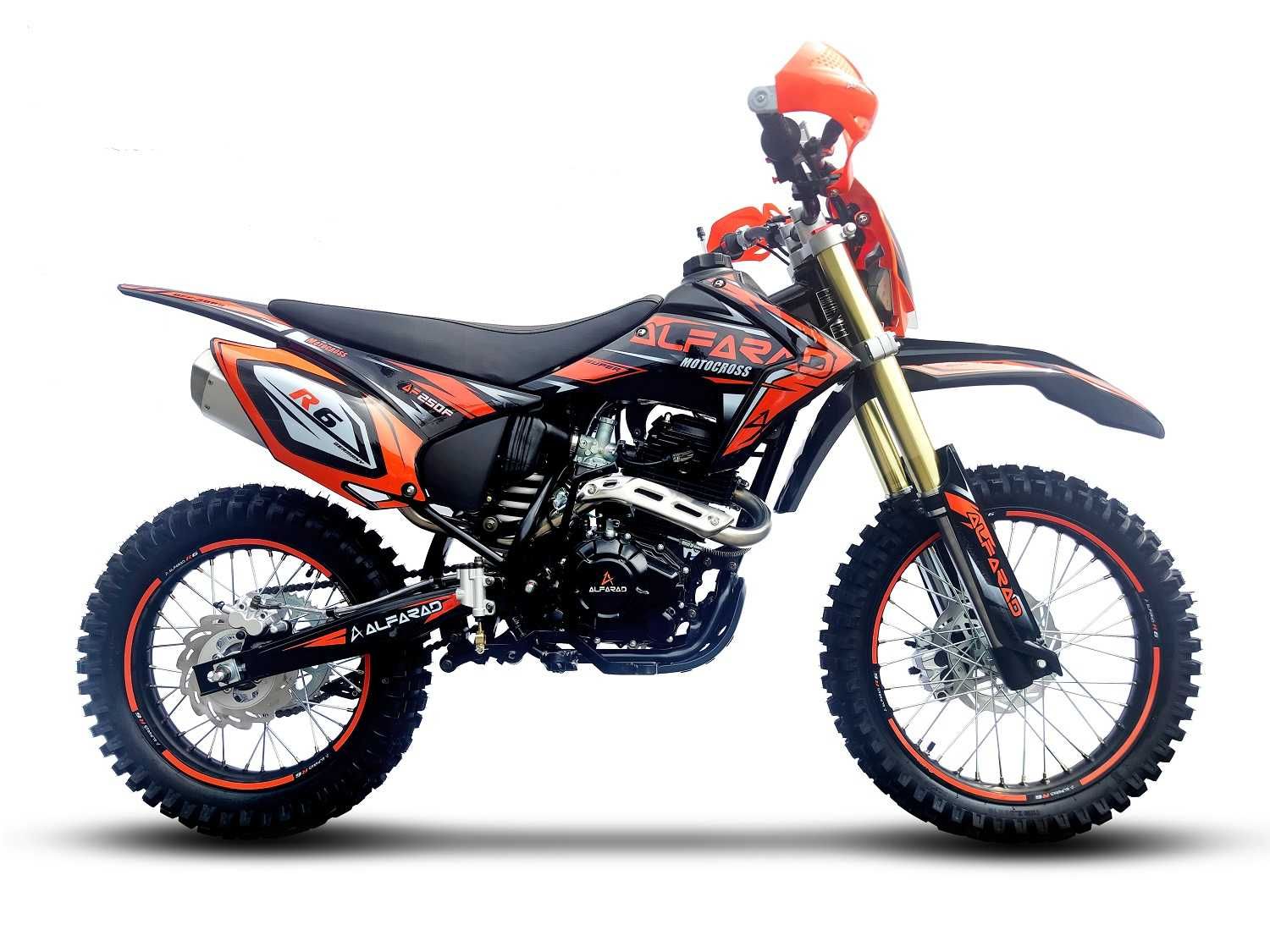 Motocicleta Cross Enduro Alfarad Profi 250cc Pornire Buton Roti 21/18