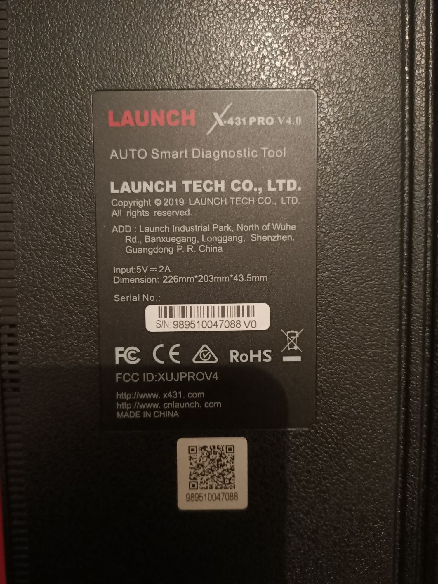 LAUNCH X431 PRO v4.0