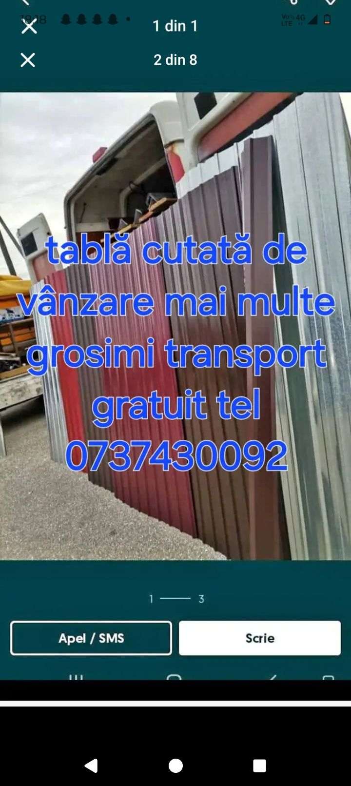 Tablă cutată de vnzare prețuri mici transport gratuit