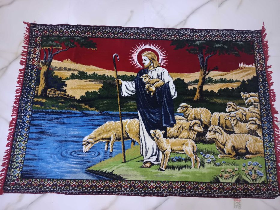 Carpeta originala cu Iisus Pastorul și oile