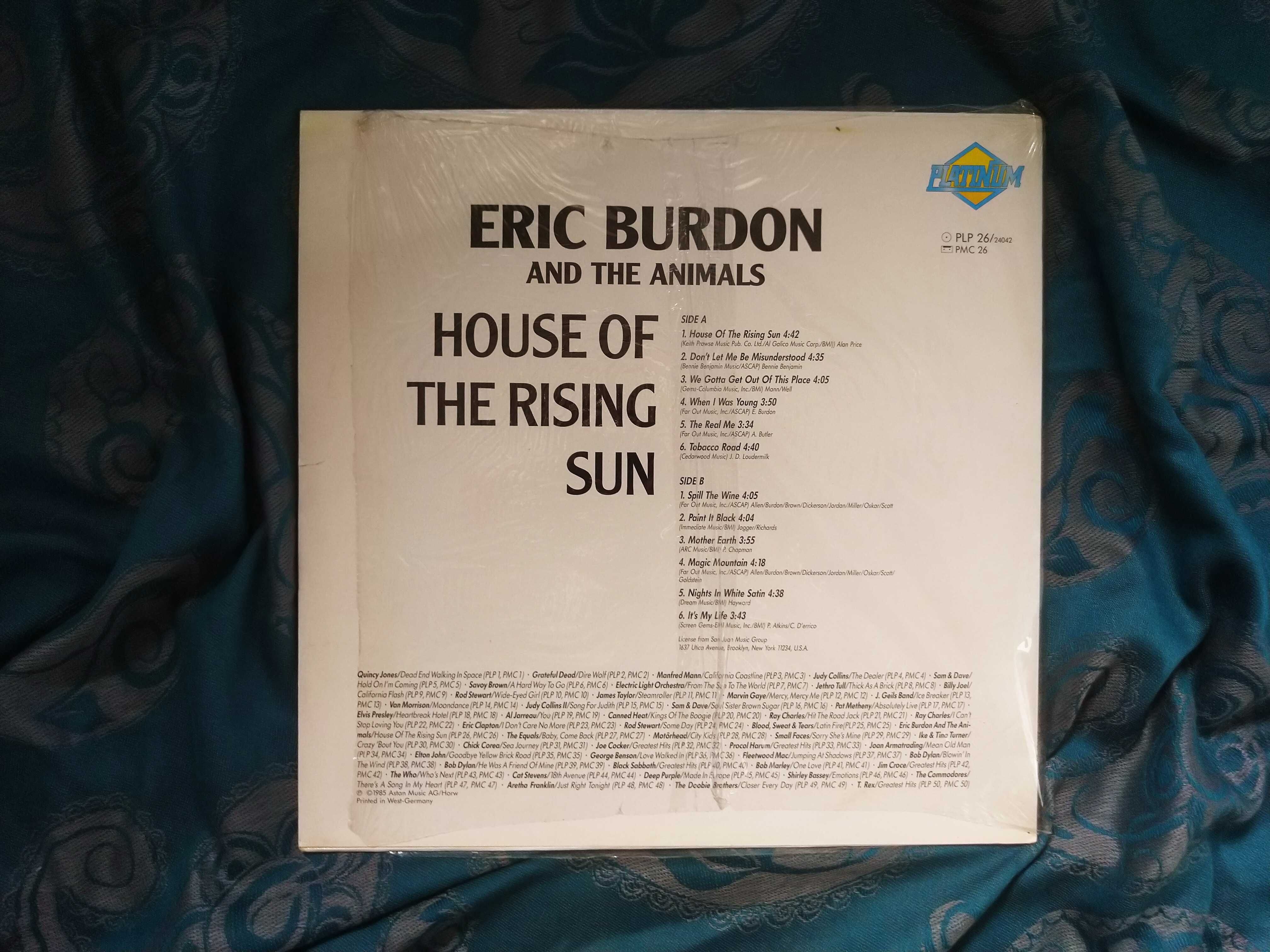 Vinyl Eric Burdon And The Animals House Of The Rising Sun