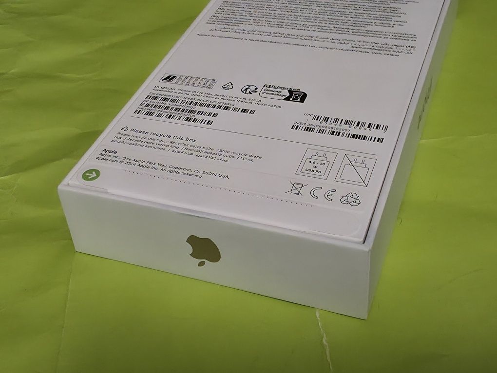 ЗАПЕЧАТАН 512GB iPhone 16 Pro MAX Yettel Гаранция 3г 2028 Desert TITAN