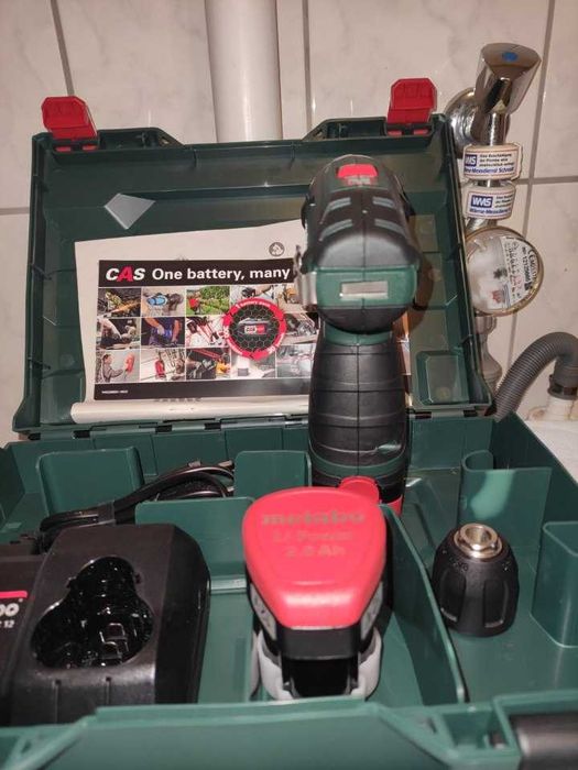 Metabo Set Filetanta 12 V, PowerMaxx baterii, încărcător, produs nou