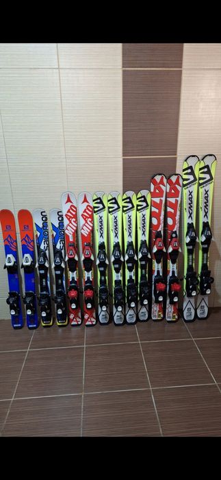 Schiuri copii 110cm  Nordica-clapari schi, casca bete ,set schi