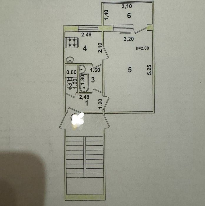 Фархадский Базар Продается 1 комнатная Квартира. Чиланзар 10 квартал