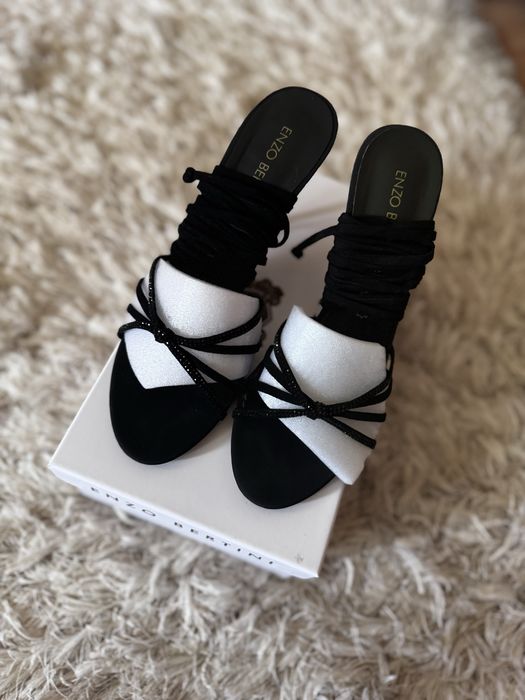 Sandale cu toc Enzo Bertini piele naturala