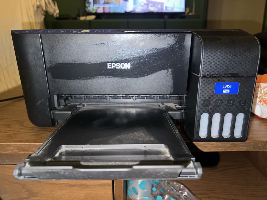 Imprimantă EpsonL3151 EcoTank cuWi-Fi,stare foarte buna+cadou cerneala
