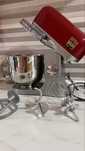 Mixer Kenwood kMix – 1000W, 5L, 3 accesorii incluse – roșu/argintiu