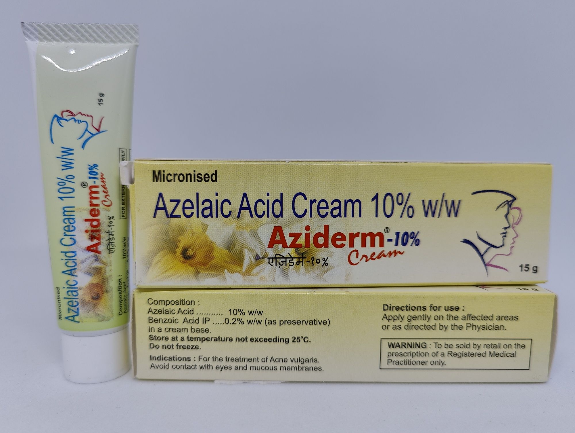 Aziderm micronised azelaic acid incapsulat 10% 15gr