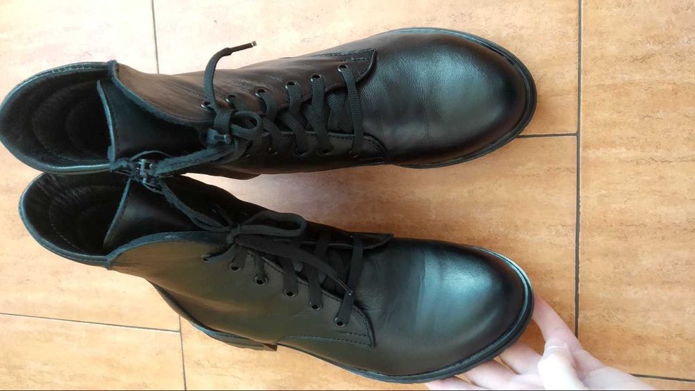 Чисто нови боти естествена кожа 38 номер