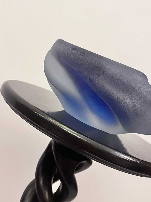 Centru de masa cristal bizonat MURANO bibelou bibelouri scrumiera