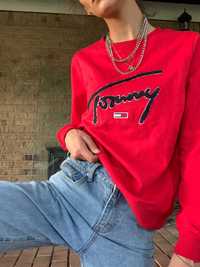 Tommy Hilfiger crew neck пуловер, НОВ с етикет, размер: XS