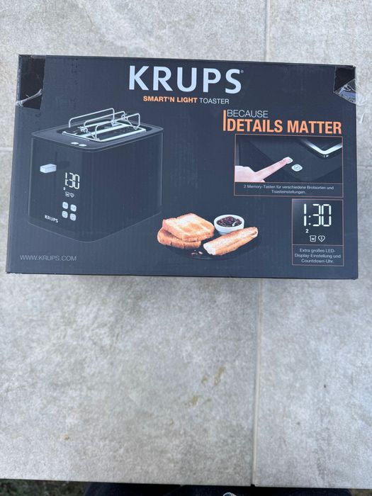 Смарт Тостер KRUPS с цифров дисплей, нов