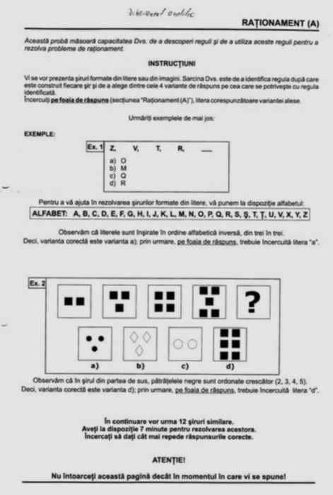 Teste psihologice pentru pregatire-Armata&Pompieri